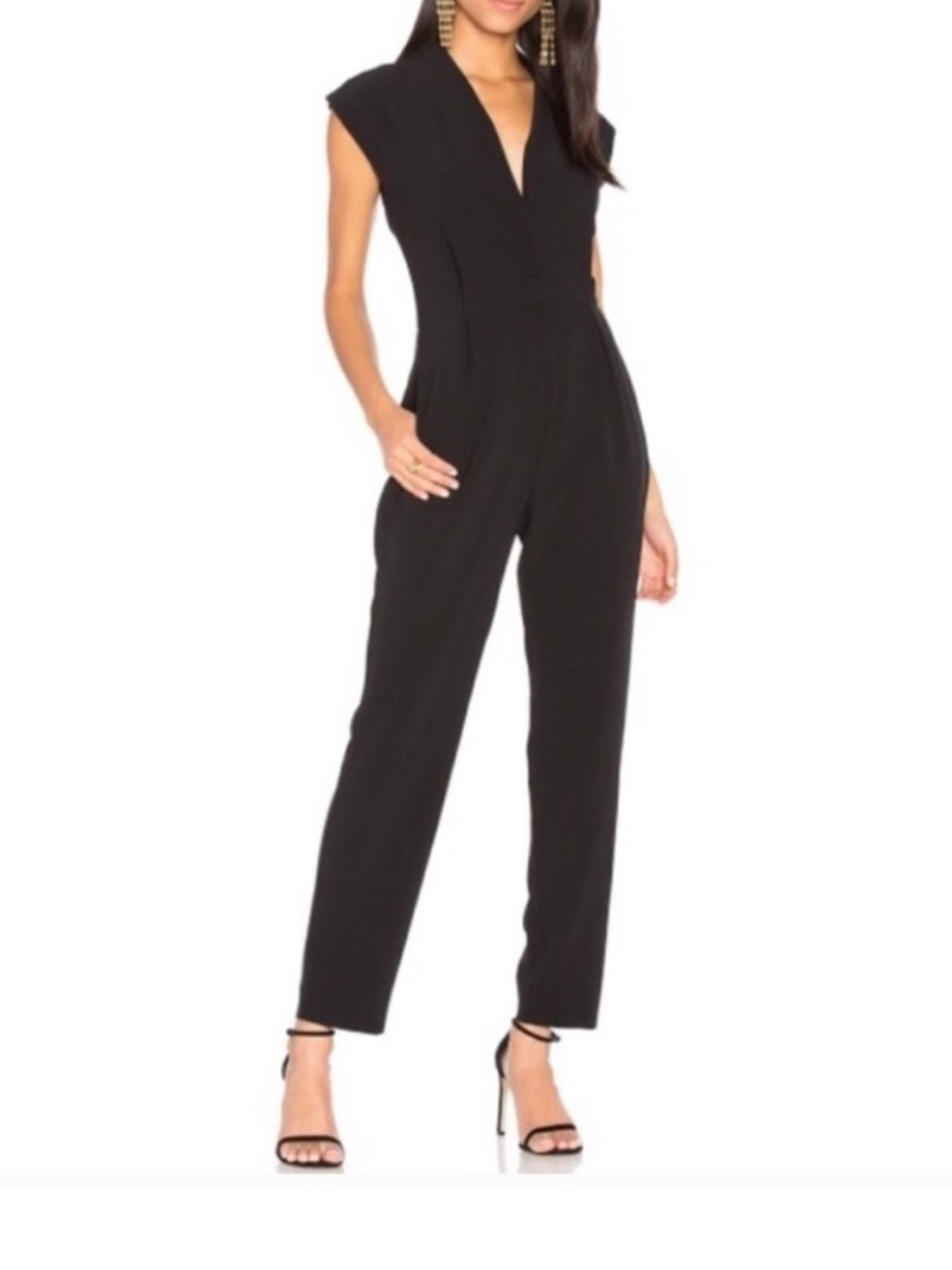 Cupcakes and Cashmere Black Jumpsuit Size 0